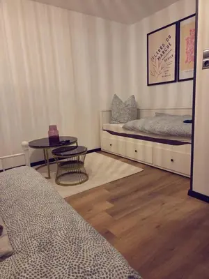 Ein Bett oder Betten in einem Zimmer der Unterkunft Ferienhaus Kronweiler