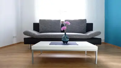 Ein Sitzbereich in der Unterkunft Ferienwohnung Erz