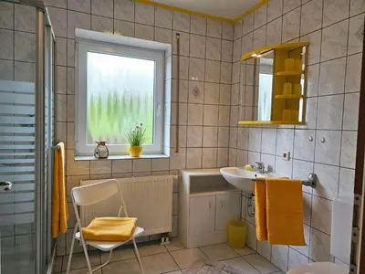 Ein Badezimmer in der Unterkunft Ferienwohnung Köhler Heymann