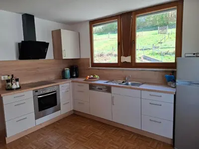 Küche/Küchenzeile in der Unterkunft Ferienwohnung Eifelruhe