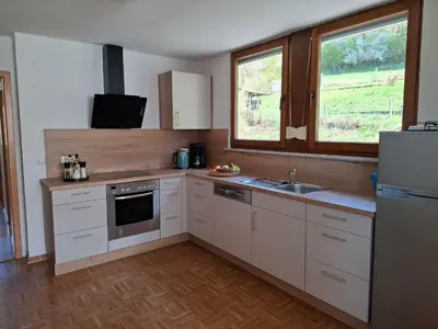 Küche/Küchenzeile in der Unterkunft Ferienwohnung Eifelruhe