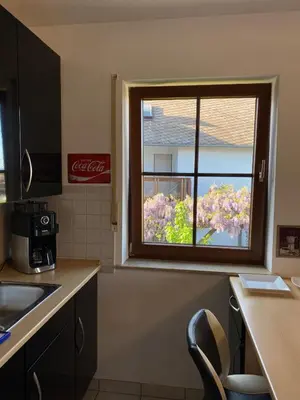 Küche/Küchenzeile in der Unterkunft Ferienwohnung Katharina im Weinort an der Mosel