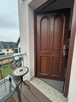 Ein Balkon oder eine Terrasse in der Unterkunft Ferienwohnung Katharina im Weinort an der Mosel