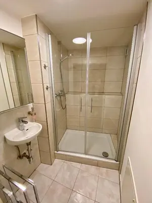 Ein Badezimmer in der Unterkunft Ferienhaus Dudeldorf