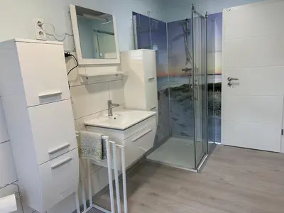 Ein Badezimmer in der Unterkunft Ferienwohnung Hochwaldblick 4