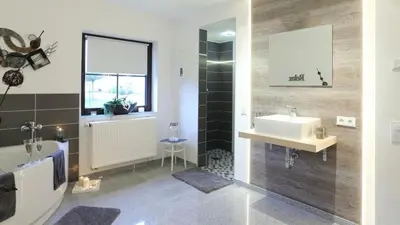 Ein Badezimmer in der Unterkunft 5-Sterne Wohlfühl-Ferienhaus Eifellust