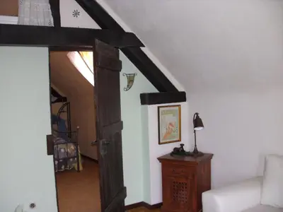 Ein Sitzbereich in der Unterkunft Haus Klara