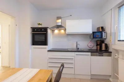 Küche/Küchenzeile in der Unterkunft Ferienwohnung Sarah für 6 Gäste