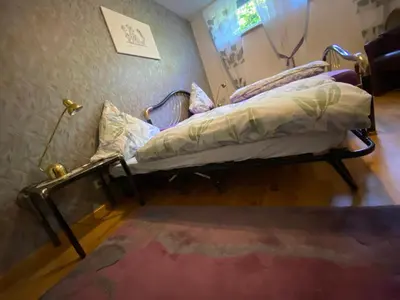 Ein Bett oder Betten in einem Zimmer der Unterkunft Zimmer 2 inkl eigenem Bad