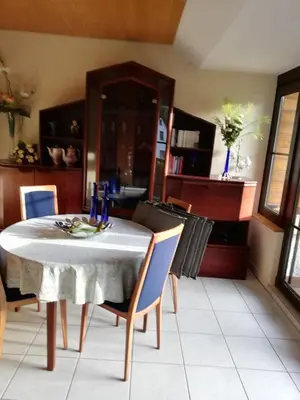 Küche/Küchenzeile in der Unterkunft Ferienwohnung Meisenthal nähe Nürburgring