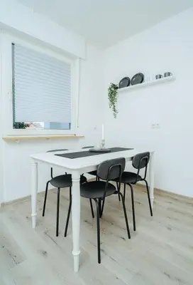 Grundriss der Unterkunft Koblenz Metternich Apartment, perfekt für 4