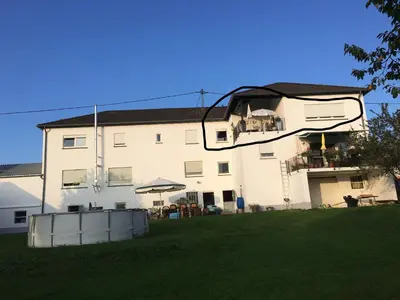 Das Gebäude in dem sich die Ferienwohnung befindet