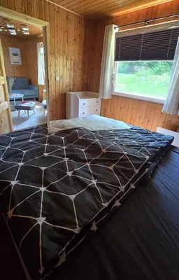 Ein Bett oder Betten in einem Zimmer der Unterkunft gemütliches TinyHouse im Naturpark