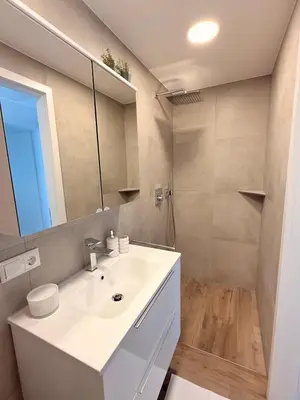 Ein Badezimmer in der Unterkunft Eifel Apartment