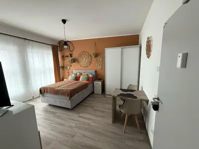 Ein Bett oder Betten in einem Zimmer der Unterkunft Desert Rose 34 in Mayen