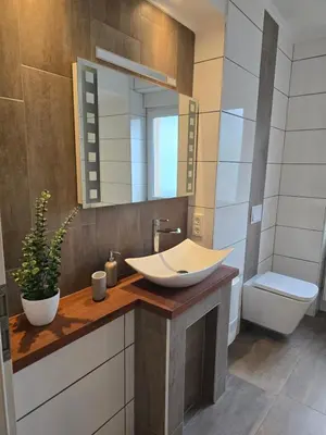 Ein Badezimmer in der Unterkunft Fewo Auszeit