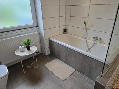 Ein Badezimmer in der Unterkunft Fewo Auszeit