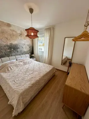 Ein Bett oder Betten in einem Zimmer der Unterkunft Mosel Solea Boutique Apartment