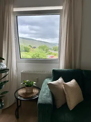 Ein Sitzbereich in der Unterkunft Mosel Solea Boutique Apartment