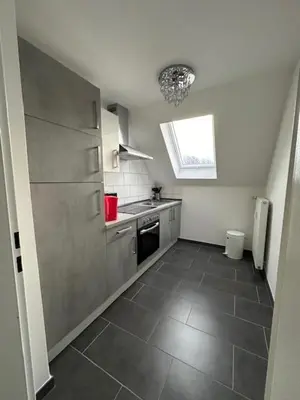 Küche/Küchenzeile in der Unterkunft Ferienwohnung JODIS