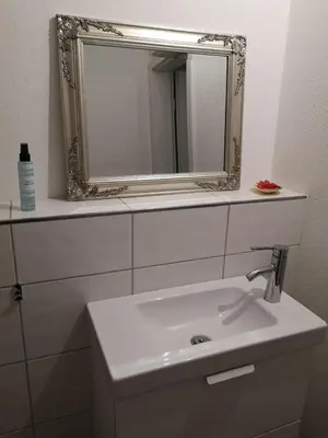 Ein Badezimmer in der Unterkunft Ferienwohnung 