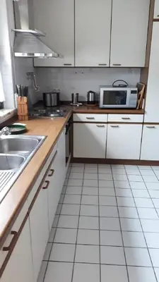 Küche/Küchenzeile in der Unterkunft Ferienhaus in Mehring