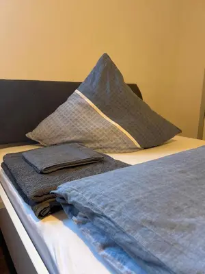 Ein Bett oder Betten in einem Zimmer der Unterkunft City Apartment nähe Universität