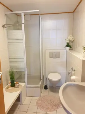 Ein Badezimmer in der Unterkunft Traumpfade II