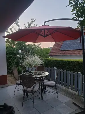 Ein Garten an der Unterkunft Traumpfade II