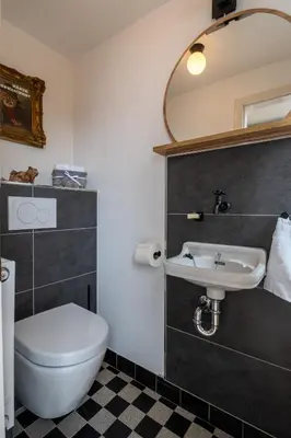 Ein Badezimmer in der Unterkunft Ferienhaus Tante Martha