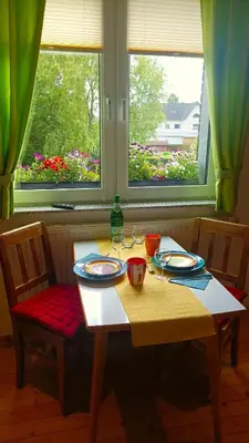 Ein Garten an der Unterkunft Etappe 17 - am Kylltal Radweg