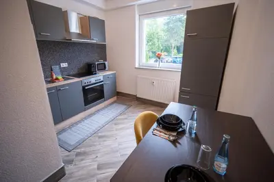 Küche/Küchenzeile in der Unterkunft Charmantes Apartment in Neuwied