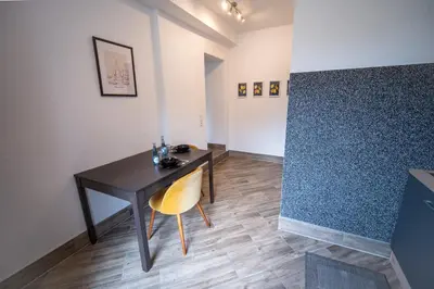 Ein Sitzbereich in der Unterkunft Charmantes Apartment in Neuwied