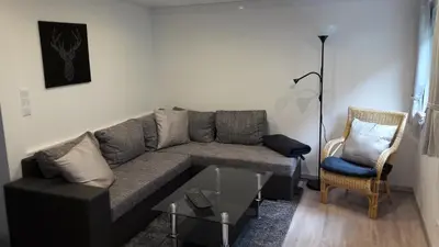 Ein Sitzbereich in der Unterkunft Ferienhaus 8