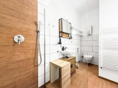 Ein Badezimmer in der Unterkunft Sonnenterasse an der Mosel - KP3
