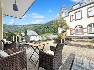 Ein allgemeiner Bergblick oder ein Berglick von der Ferienwohnung aus