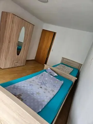 Ein Bett oder Betten in einem Zimmer der Unterkunft Monteurzimmer bei Trier,Schweich,Föhren