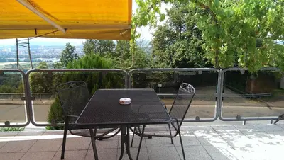 Ein Balkon oder eine Terrasse in der Unterkunft Humboldtruh