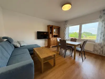 TV/Unterhaltungsangebot in der Unterkunft Familien-Apartment Bodanum für 4 Personen - mit eigener Terrasse - naturnahe Ortsrandlage - Arbeitsplatz mit VDSL - 10 min zum Nürburgring