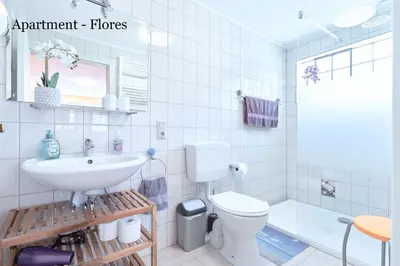 Ein Badezimmer in der Unterkunft Villa Vici - Ferienwohnungen