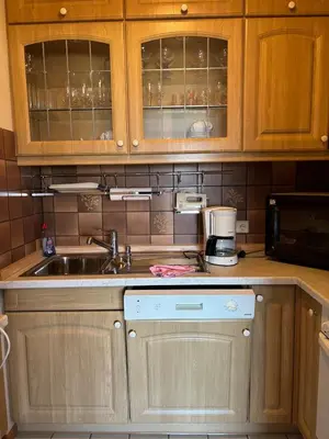 Küche/Küchenzeile in der Unterkunft Ferienwohnung -Schöne Aussicht- im Taunusblick A-1003