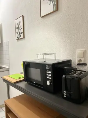 Küche/Küchenzeile in der Unterkunft City Apartment Nähe Uni mit Parkplatz