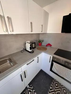 Küche/Küchenzeile in der Unterkunft Ferienwohnung Zeciri