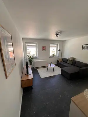Ein Sitzbereich in der Unterkunft Ferienwohnung Zeciri