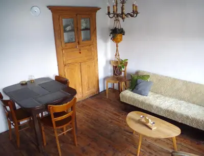 Ein Sitzbereich in der Unterkunft Charmanter Altbau in Ortskernlage