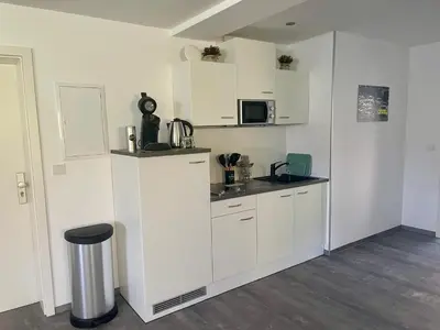Küche/Küchenzeile in der Unterkunft Ferienwohnung nah am Nürburgring in Quiddelbach