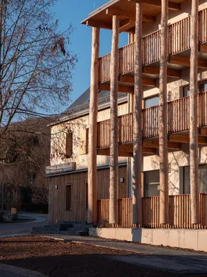 Das Gebäude in dem sich das Bed & Breakfast befindet