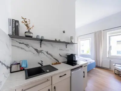 Küche/Küchenzeile in der Unterkunft Apartment in Koblenz near Deutsches Eck