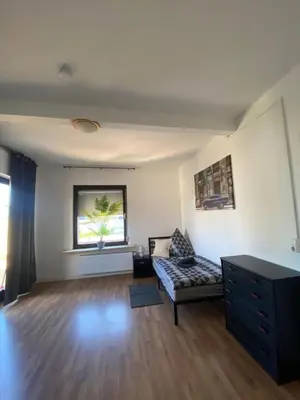 Ein Sitzbereich in der Unterkunft Terrassenwohnung für 2 im Herzen Andernachs