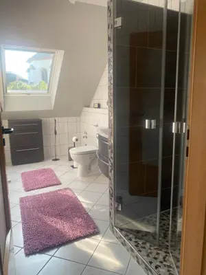 Ein Badezimmer in der Unterkunft Ferienwohnung Daniels
